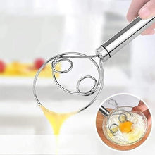 Load image into Gallery viewer, Dishwasher Safe Danish Dough Whisk, Stainless Steel Bread Whisk, Bread Mixer Making Tools
