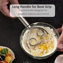 Load image into Gallery viewer, Dishwasher Safe Danish Dough Whisk, Stainless Steel Bread Whisk, Bread Mixer Making Tools

