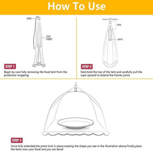 Load image into Gallery viewer, Reusable and Collapsible Food Cover Tent

