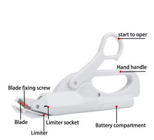 Load image into Gallery viewer, Electric Scissors Shears Safe Handheld Fabric Sewing Cutting Machine
