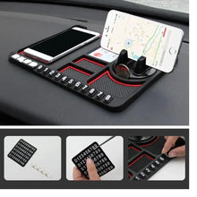 Load image into Gallery viewer, HSR Car Accessories Multifunction Phone GPS Holder Anti-Slip Silicone Pad and Car Mobile Holders for Car Dashboard

