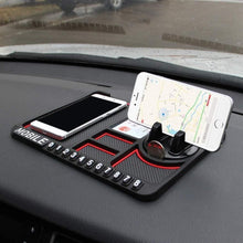 Load image into Gallery viewer, HSR Car Accessories Multifunction Phone GPS Holder Anti-Slip Silicone Pad and Car Mobile Holders for Car Dashboard
