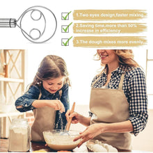 Load image into Gallery viewer, Dishwasher Safe Danish Dough Whisk, Stainless Steel Bread Whisk, Bread Mixer Making Tools
